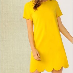 Scallop Edge Tunic Dress Size L